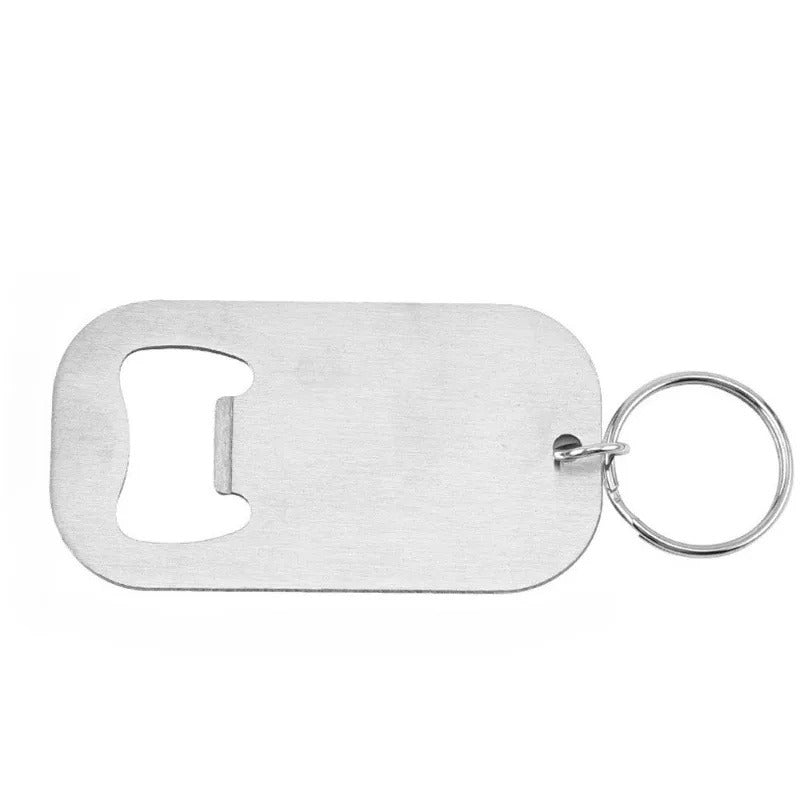 Custom photo engraved stainless steel bottle opener